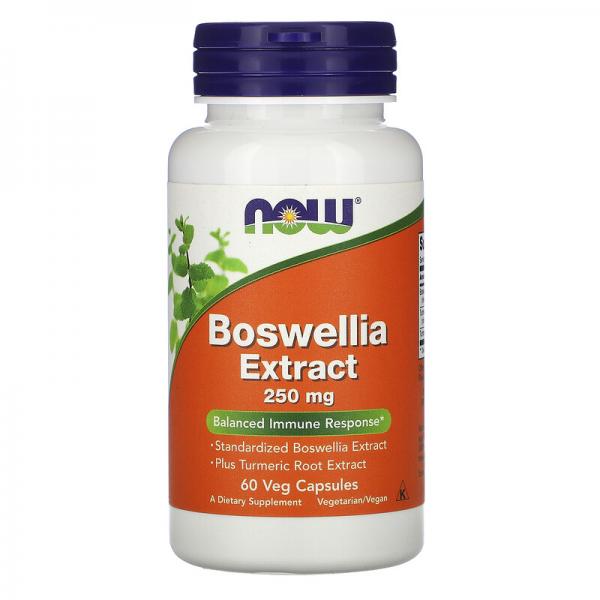 Экстракт босвеллии, Boswellia Extract, Now Foods, 250 мг, 60 растительных капсул - Фото 1