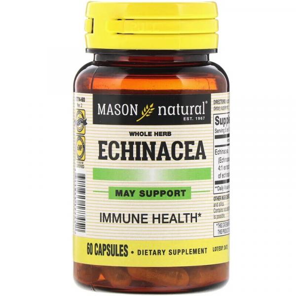 Эхинацея, Echinacea, Mason Natural, 125 мг, 60 капсул - Фото 1