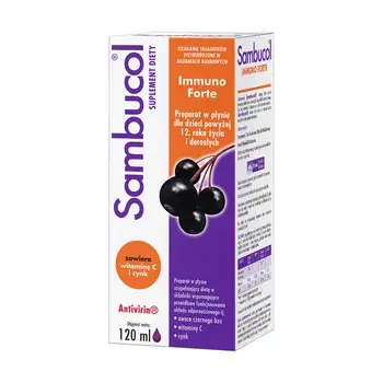 Экстракт бузины, поддержка иммунитета, Immuno Forte, Sambucol, 120 мл