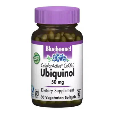 Убихинол, Ubihinol Cellular Active, Bluebonnet Nutrition, 50 мг, 30 желатиновых капсул