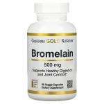 Бромелаїн, Bromelain, California Gold Nutrition, 500 мг, 90 рослинних капсул - Фото миниатюра 1