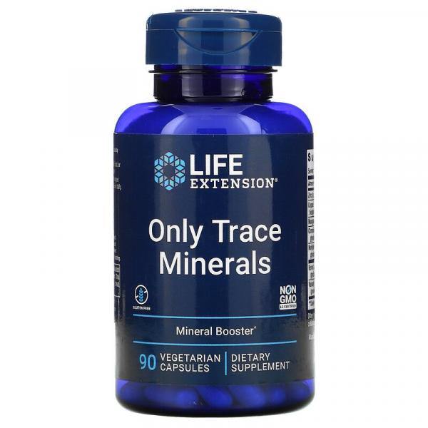 Микроэлементы, Only Trace Minerals, Life Extension, 90 вегетарианских капсул - Фото 1