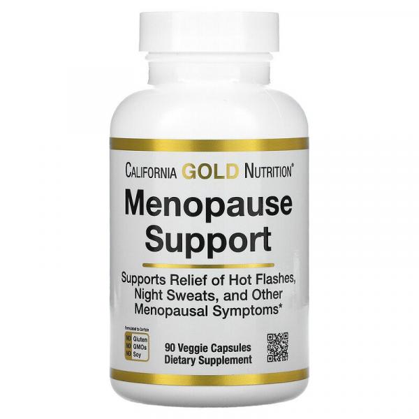 Поддержка в период менопаузы, Menopause Support, California Gold Nutrition, 90 растительных капсул - Фото 1