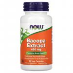 Экстракт бакопы, Bacopa Extract, Now Foods, 450 мг, 90 вегетарианских капсул - Фото миниатюра 1