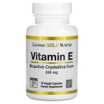 Биоактивный Витамин Е, Bioactive Vitamin E, California Gold Nutrition, 335 мг, 30 растительных капсул - Фото миниатюра 1