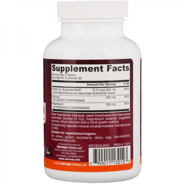 Кальций магний, CalMag, Jarrow Formulas, 90 таблеток  - Фото 2