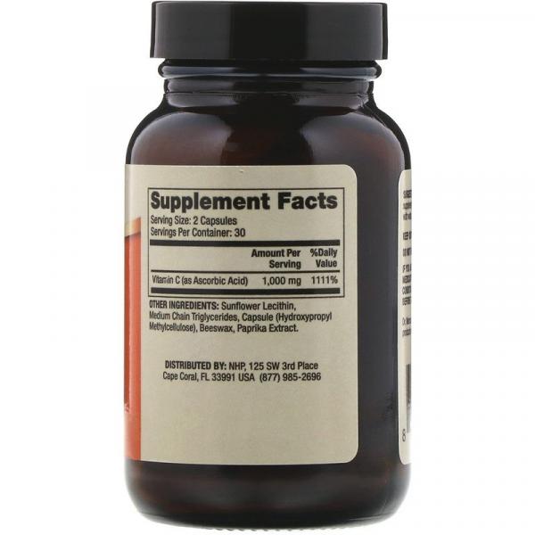 Липосомальный витамин С, Liposomal Vitamin C, Dr. Mercola, 1000 мг, 60 капсул - Фото 2