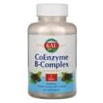Коферментный B-комплекс, натуральная мята и какао, CoEnzyme B-Complex, KAL, 60 жевательных таблеток - Фото миниатюра 1