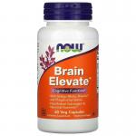 Витамины для мозга, Brain Elevate, Now Foods, 60 растительных капсул - Фото миниатюра 1