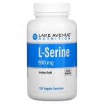 L-Серин, L-Serine, Lake Avenue Nutrition, 900 мг, 120 вегетаріанських капсул - Фото миниатюра 1