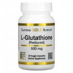 L-глутатион (с пониженным содержанием), California Gold Nutrition, 500 мг, 30 растительных капсул - Фото миниатюра 1