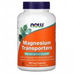 Переносники магнію, Magnesium Transporters, Now Foods, 180 вегетаріанських капсул - Фото миниатюра 1