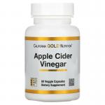Яблочный уксус, Apple Cider Vinegar, California Gold Nutrition, 60 растительных капсул - Фото миниатюра 1