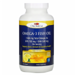 Рыбий жир с омега-3, со вкусом лимона, Omega-3 Fish Oil, Oslomega, 180 капсул - Фото миниатюра 1