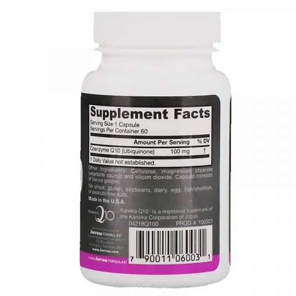 Коэнзим Q10, Co-Q10, Jarrow Formulas, 100 мг, 60 капсул - Фото 2