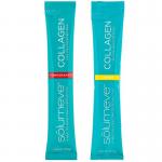 Пептиды коллагена + витамин C и гиалуроновая кислота, ассорти, «Лимон и гранат», Solumeve, 10 пакетиков по 5,15 г (0,18 унции)  - Фото миниатюра 2