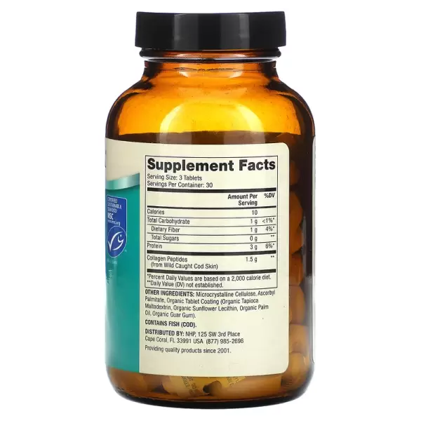 Морской коллаген из дикого улова, Wild Caught Marine Collagen, Dr. Mercola, 90 таблеток - Фото 2