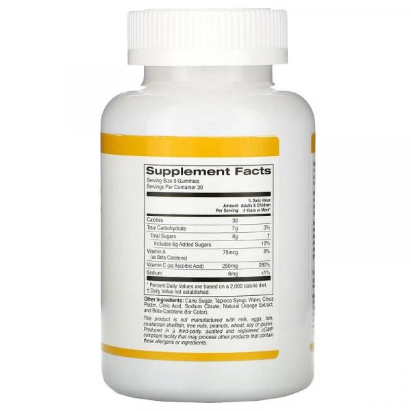 Витамин С, натуральный апельсиновый вкус, вегетарианский, California Gold Nutrition, 90 жевательных капсул - Фото 2