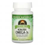 Омега-3с, не рыбного происхождения, Vegan True, Non-Fish Omega-3s, Source Naturals, 300 мг, 30 веганских капсул - Фото миниатюра 1