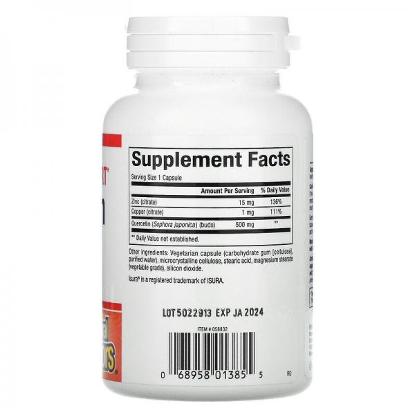 Імунна підтримка, кверцетин, Immune Support, Quercetin, Natural Factors, 500 мг, 60 вегетаріанських капсул - Фото 2