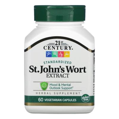 Экстракт зверобоя, St. John's Wort Extract, 21st Century, 60 капсул
