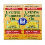Масло примулы вечерней (EPO), Evening Primrose Oil, American Health, Royal Brittany, 1300 мг, 2 флакона, 120 желатиновых капсул в каждом флаконе - Фото миниатюра 2