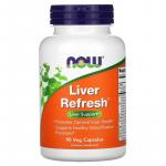 Поддержка печени, Liver Refresh, Now Foods, 90 растительных капсул - Фото миниатюра 1