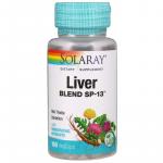 Защита печени, Liver Blend SP-13, Solaray, 475 мг, 100 вегетарианских капсул - Фото миниатюра 1