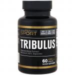 Трибулус, Tribulus, California Gold Nutrition, стандартизированный экстракт, 45% сапонинов, 1000 мг, 60 таблеток  - Фото миниатюра 1