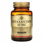 Астаксантин, Astaxanthin, Solgar, 10 мг, 30 гелевых капсул - Фото миниатюра 1