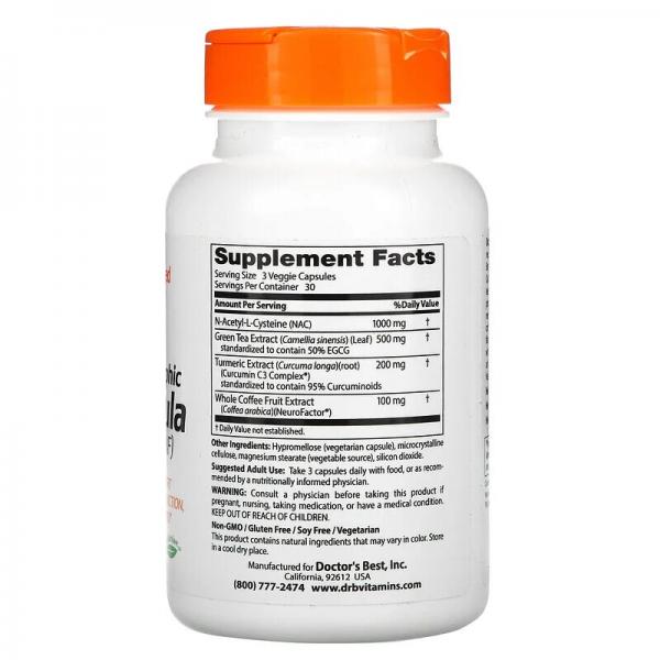 Формула для нейротрофического мозга, Neurotrophic Brain Fomrula, Doctor's Best, 90 вегетарианских капсул - Фото 2