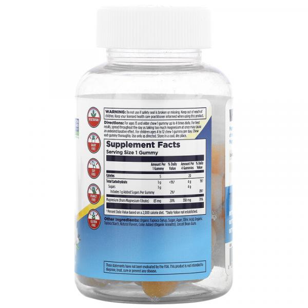 Цитрат магния, расслабляющая поддержка, апельсиновая ваниль, Magnesium Citrate, KAL, 60 жевательных конфет - Фото 2