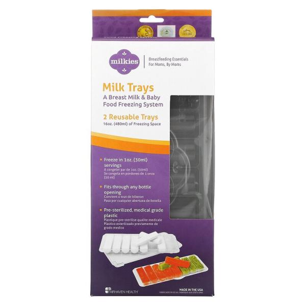 Лотки для молока, Milkies, Fairhaven Health, 2 лотка многоразового использования - Фото 1