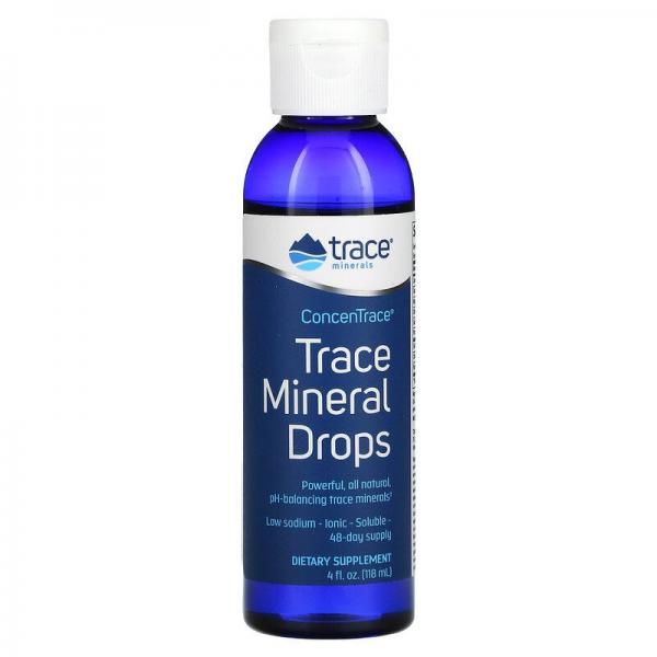 Капли с микроэлементами ConcenTrace, Trace Minerals Research, 118 мл - Фото 1