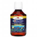 Норвежская серия, рыбий жир с омега-3 для детей, натуральный лимонный вкус, Oslomega, 200 мл - Фото миниатюра 1