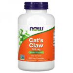 Кошачий коготь, Cat's Claw, Now Foods, 500 мг, 250 веганских капсул - Фото миниатюра 1