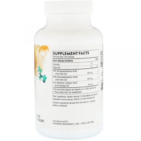 Омега Плюс, Omega Plus, Thorne Research, 90 гелевых капсул - Фото 2