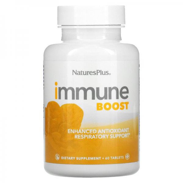 Усиленная антиоксидантная поддержка дыхания, Immune Boost, Enhanced Antioxidant Respiratory Support, Nature's Plus, Immune Boost, 60 таблеток - Фото 1