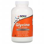 Глицин, чистый порошок, Glycine Pure Powder, Now Foods, 454 г - Фото миниатюра 1