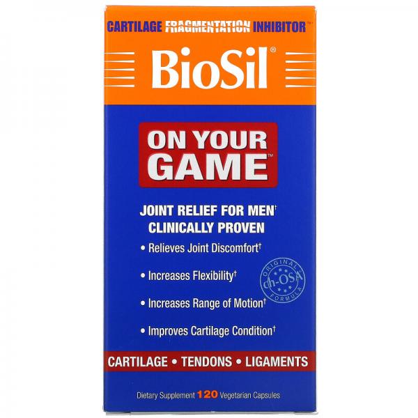 «В вашей игре», On Your Game, BioSil by Natural Factors, BioSil, 120 вегетарианских капсул - Фото 1