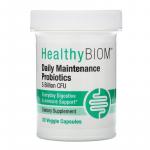 Пробиотики ежедневного обслуживания, Daily Maintenance Probiotics, HealthyBiom, 5 млрд КОЕ, 30 растительных капсул - Фото миниатюра 1