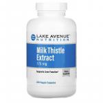 Экстракт расторопши, Milk Thistle Extract, Lake Avenue Nutrition, 175 мг, 240 растительных капсул - Фото миниатюра 1