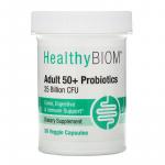 Пробиотики для людей старше 50 лет, 25 млрд КОЕ, Adult 50 Probiotics 25 Billion CFU, HealthyBiom, 30 растительных капсул - Фото миниатюра 1