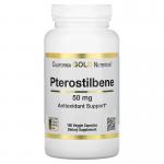 Птеростильбен, Pterostilbene, California Gold Nutrition, 50 мг, 180 растительных капсул - Фото миниатюра 1