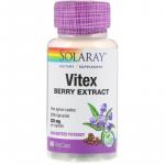 Екстракт ягід вітексу, Vitex Berry Extract, Solaray, 225 мг, 60 капсул - Фото миниатюра 1