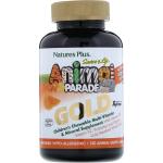 Мультивітаміни для дітей, смак апельсина, Animal Parade Gold, Natures Plus, 120 жувальних таблеток - Фото миниатюра 1