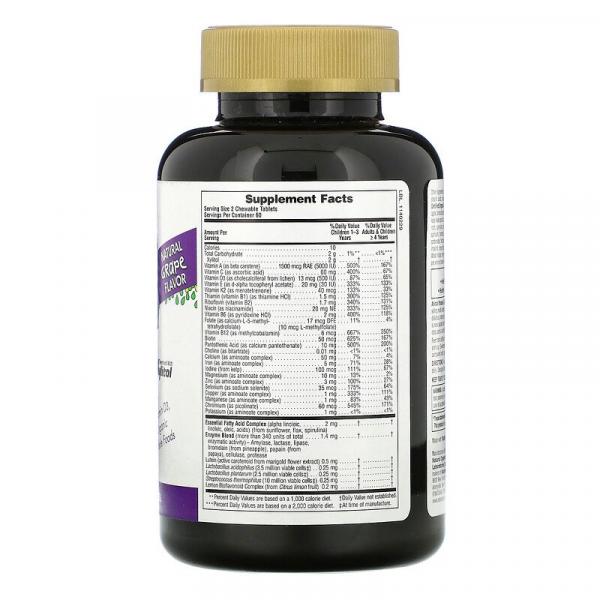 Мультивитамины для детей, вкус винограда, Animal Parade Gold, Natures Plus, 120 жевательных таблеток - Фото 2