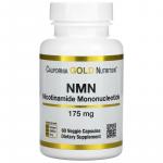 Никотинамид мононуклеотид, NMN (Nicotinamide Mononucleotide), California Gold Nutrition, 175 мг, 60 растительных капсул - Фото миниатюра 1