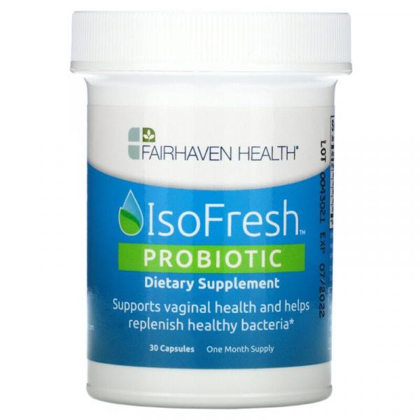 Пробиотик для баланса в женском организме, IsoFresh Probiotic for Feminine Balance, Fairhaven Health, 30 капсул - Фото 1