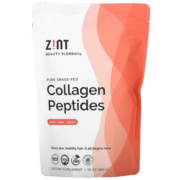Экологически чистые пептиды коллагена, Collagen Peptides, Zint, 283 г - Фото 1
